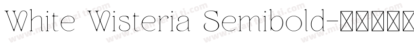 White Wisteria Semibold字体转换